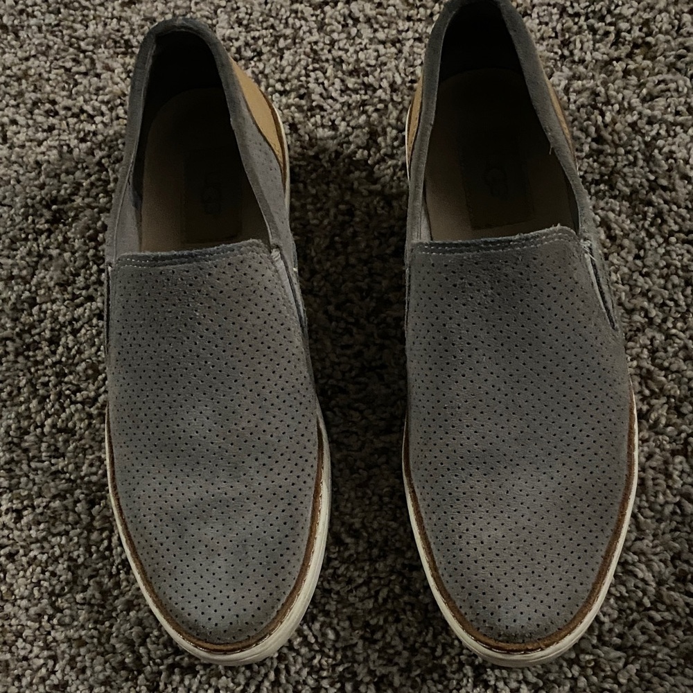 UGG Gray Perforated Men's Loafers
